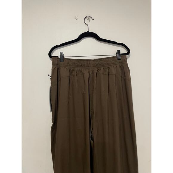 NWT Girlfriend Collective Marble Amy Adjustable Straight Pants Brown Women's L - Picture 3 of 6